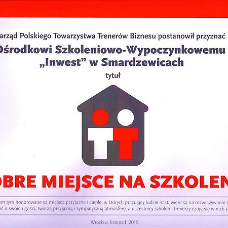 Inwest Osrodek Szkoleniowo-Wypoczynkowy Hotel Smardzewice Bagian luar foto